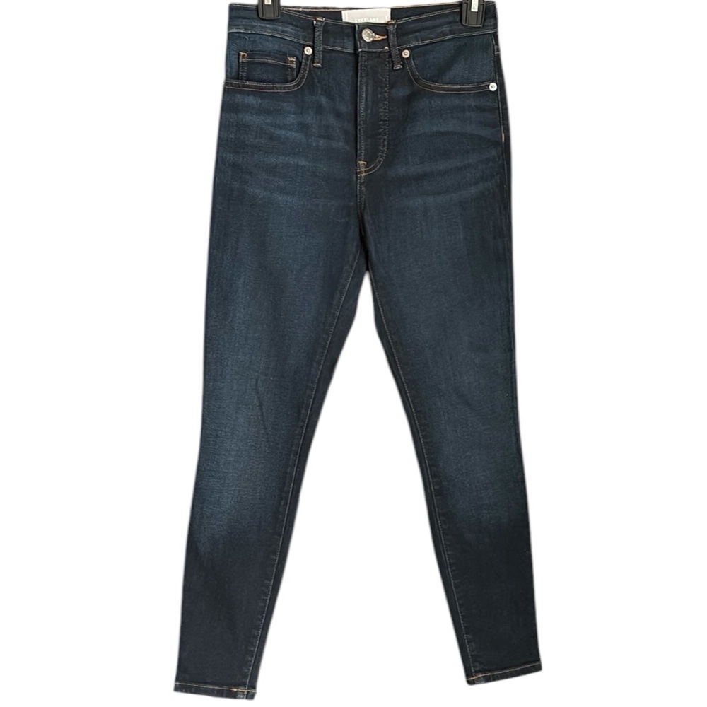 Everlane The High Rise Skinny Dark Ankle Blue Jeans 26